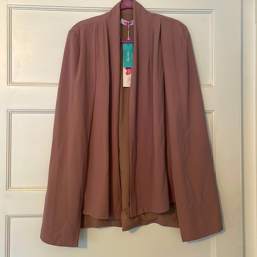 Beautiful mauve cape brand new with tags so cute!